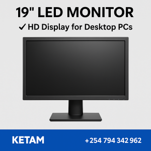 🖥️ 19-Inch LED Monitor – HD Display for Desktop PCs | KETAM Kenya