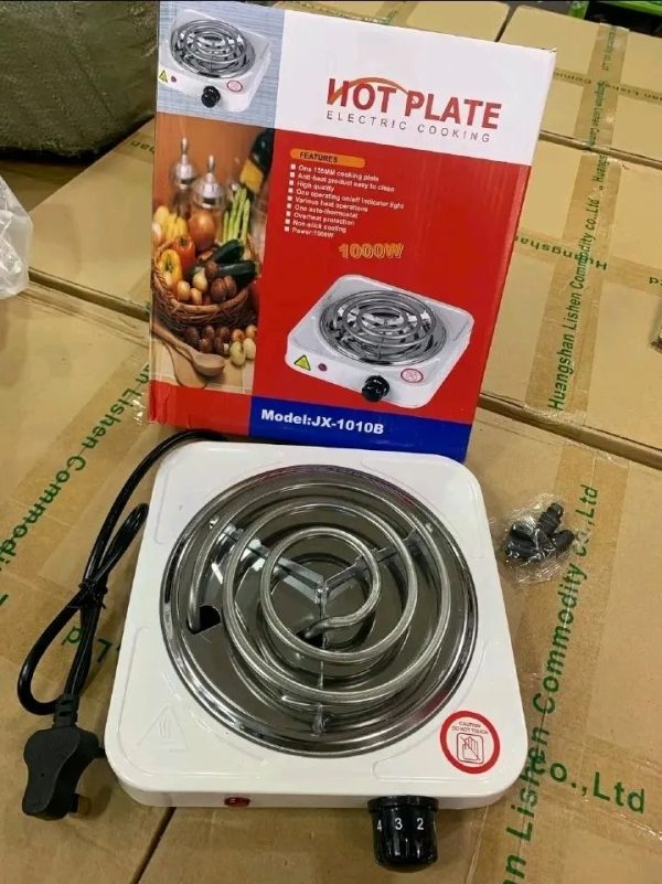 Single-Coil Electric Stove / Hot Plate – 1000W, Stainless Steel, 5-Star Energy Rating | KETAM Kenya