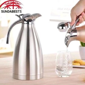 SUNDABESTS 2.0L Stainless Steel Vacuum Coffee Pot | Thermos Flask Kettle