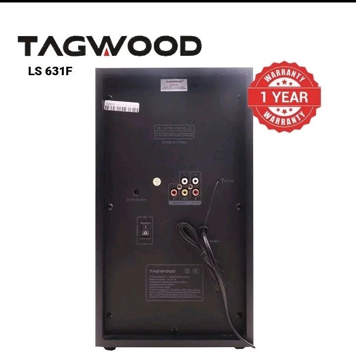 Tagwood 631F 3.1CH Woofer Subwoofer | Bluetooth Home Theater System β Powerful Bass, Clear Sound - Image 3