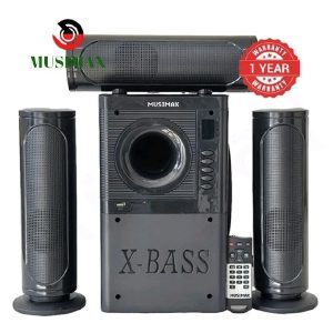 Limited Offer】MUSIMAX 3.1CH Bluetooth LM-1109 Woofer Home Theater System – 3000W Subwoofer with USB/SD/FM + Remote