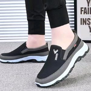 Freyr Men's Fashion Loafers – Comfortable Non-Slip Cloth Driving & Walking Shoes