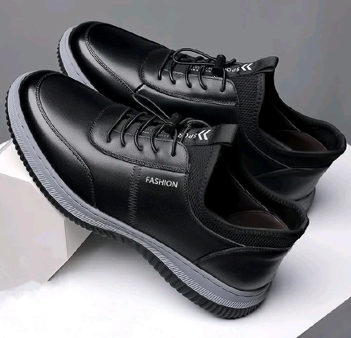 Baldur Men’s Artificial Leather Business Casual Shoes – Anti-Slip, Wear-Resistant, Stylish & Comfortable (Black) - Image 2